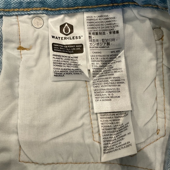 NWT Levi's High Rise Button Fly Jean Shorts Size 26 - Picture 11 of 11